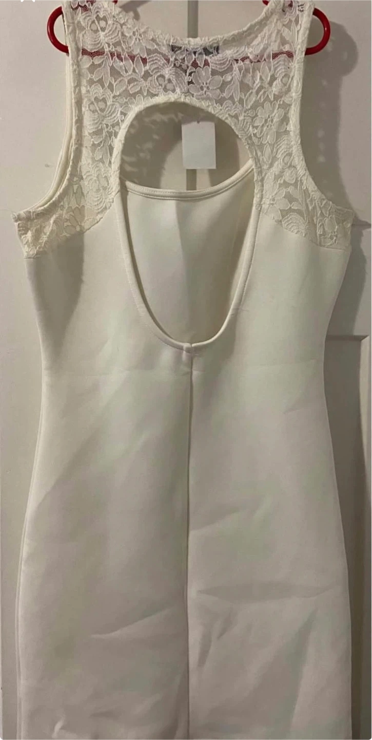 White Lace Trim  Dress - photo 2