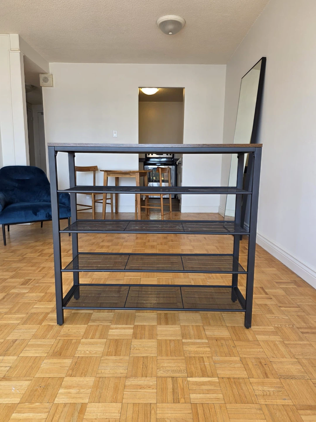 Industrial Style Console Table with 4 Shelves - photo 3