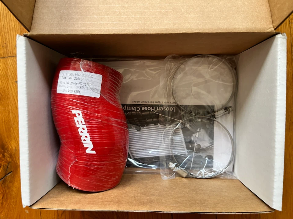 Perrin Red Silicone Coupler Hose & Clamps
