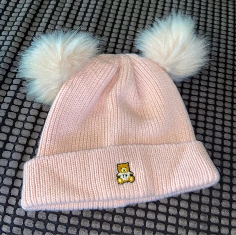 Rare Teddy Fresh Double Pom-Pom Beanie