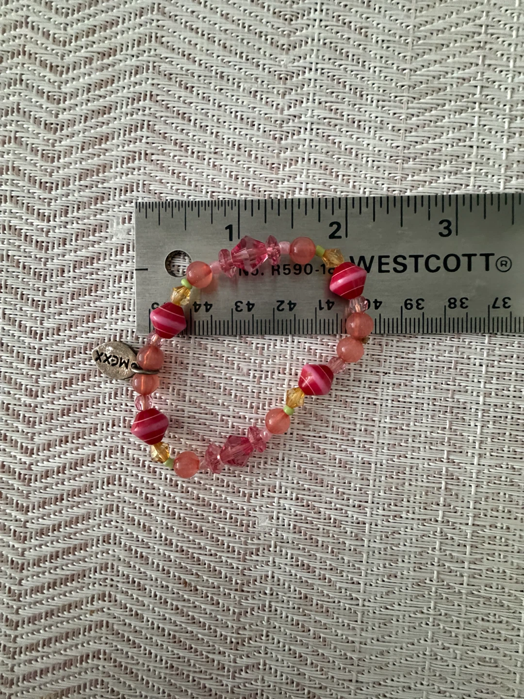 Pink Beaded Child’s Bracelet - photo 2