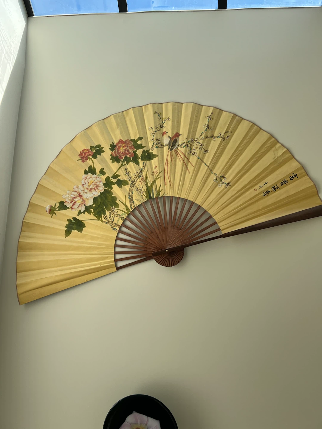 Large Decorative Asian Fan - photo 2