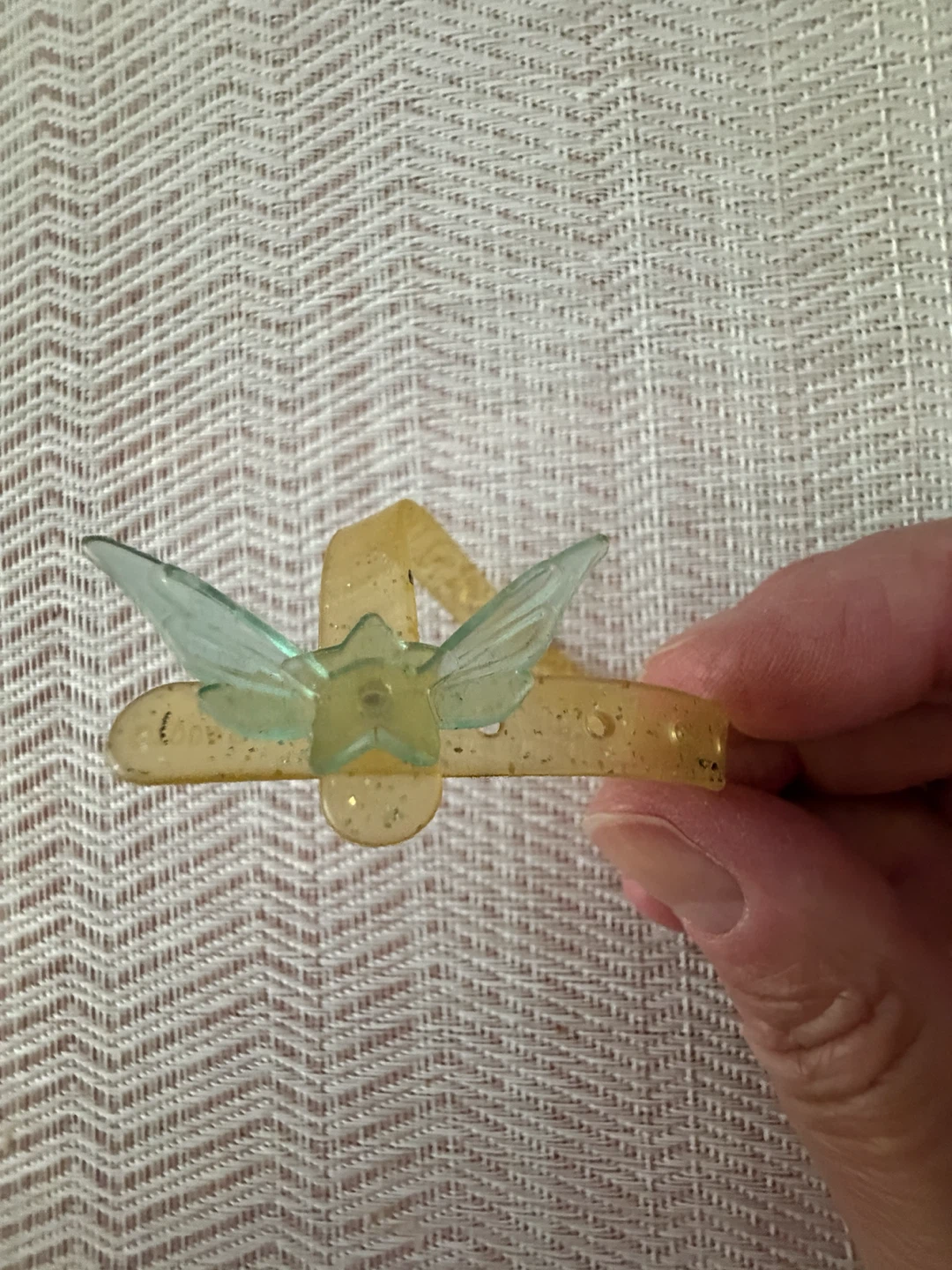 Yellow Bracelet with Fairy Charm