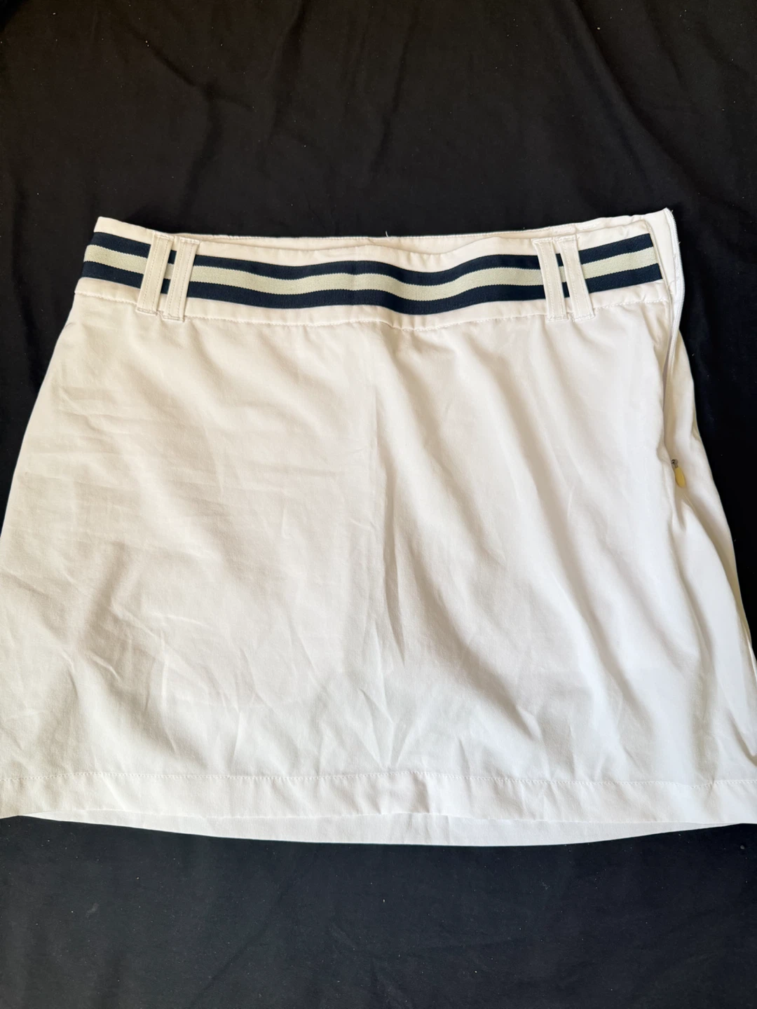 White Skirt with Striped Waistband - photo 4