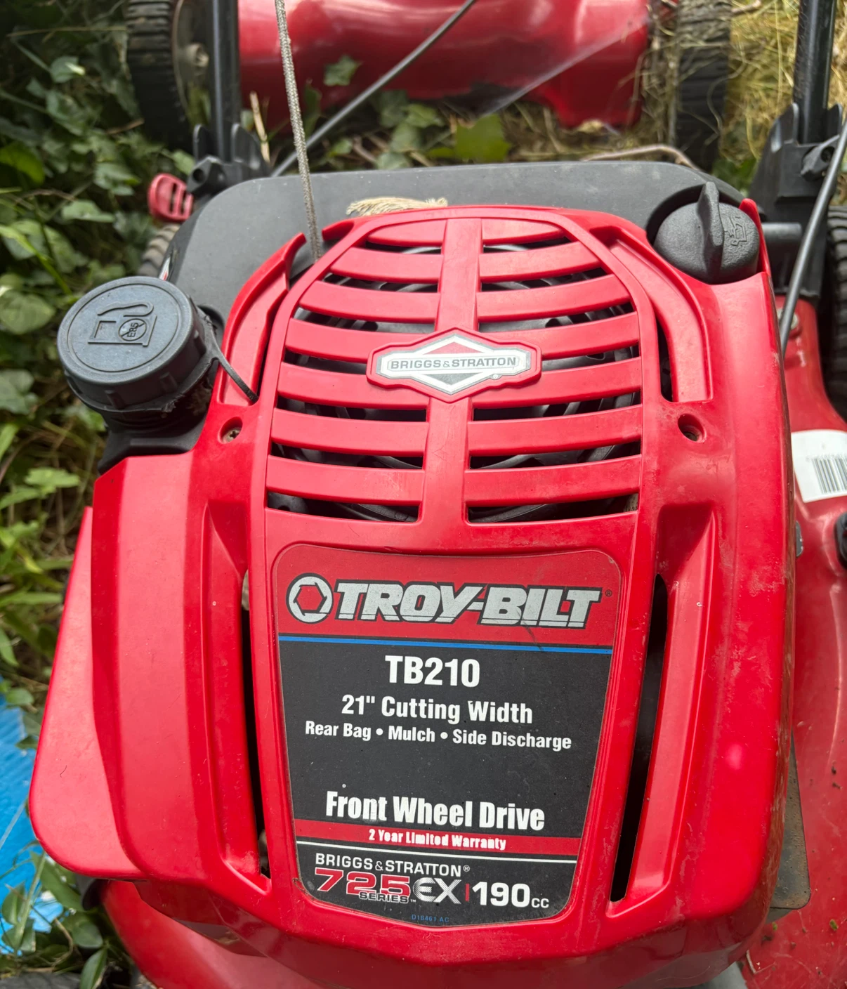 Troy-Bilt TB210 Lawnmower - photo 2
