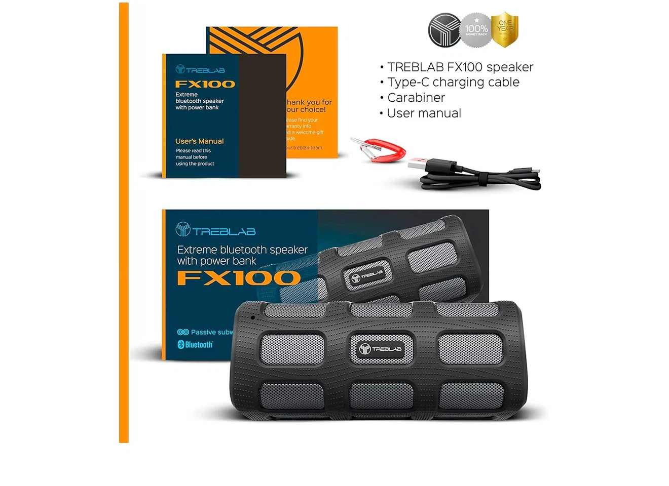 TREBLAB FX100 Extreme Bluetooth Speaker with Power Bank - photo 5
