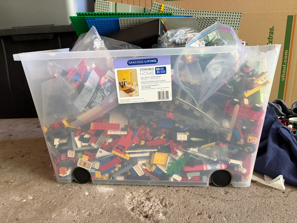 Thousands of Assorted Lego Bricks and Baseplates - photo 2