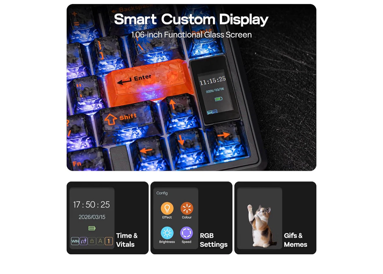 Custom Mechanical Keyboard with RGB Lights - photo 3