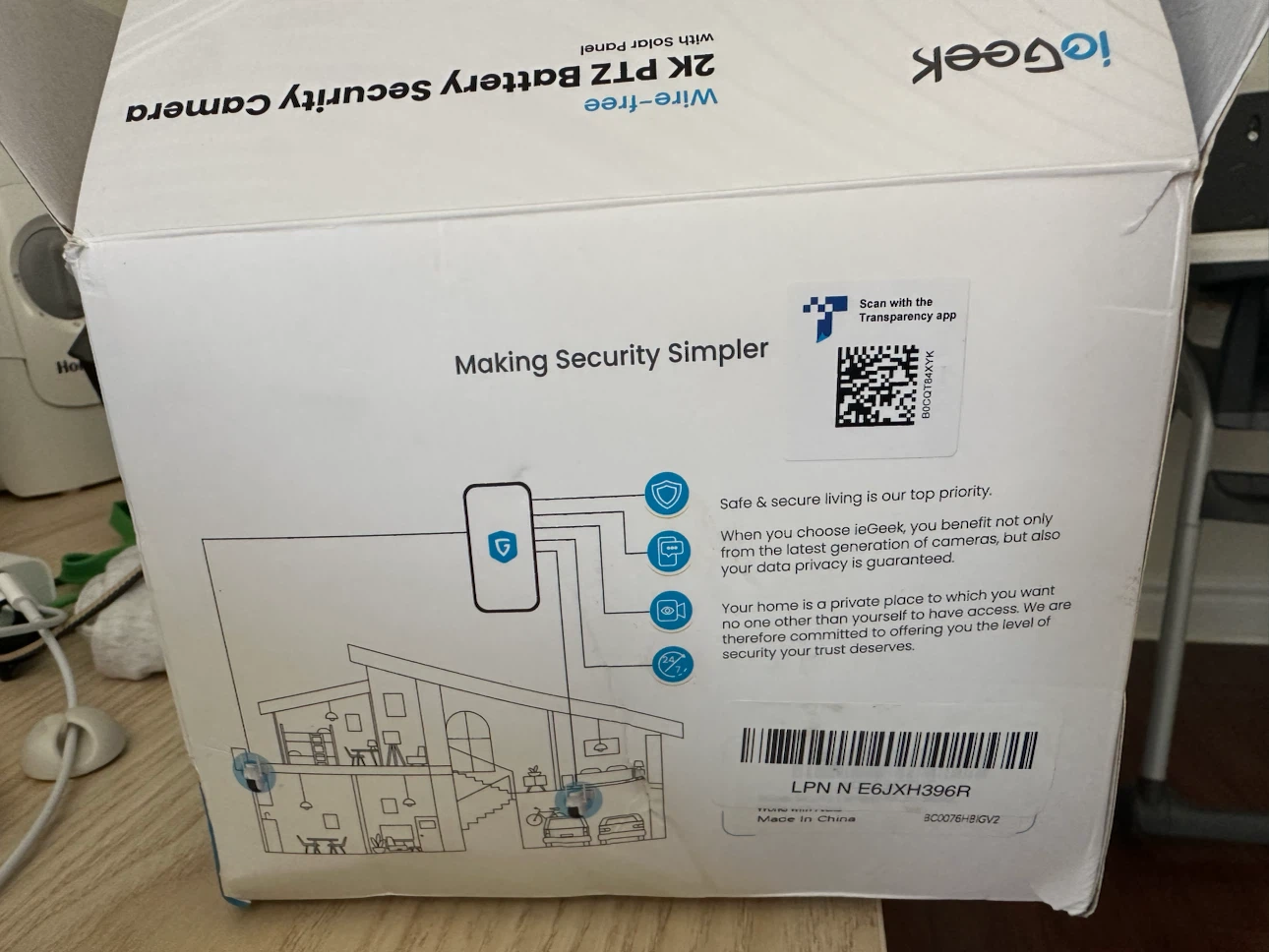 ioGeek Wire-free 2K PTZ Battery Security Camera with Solar Panel - photo 5
