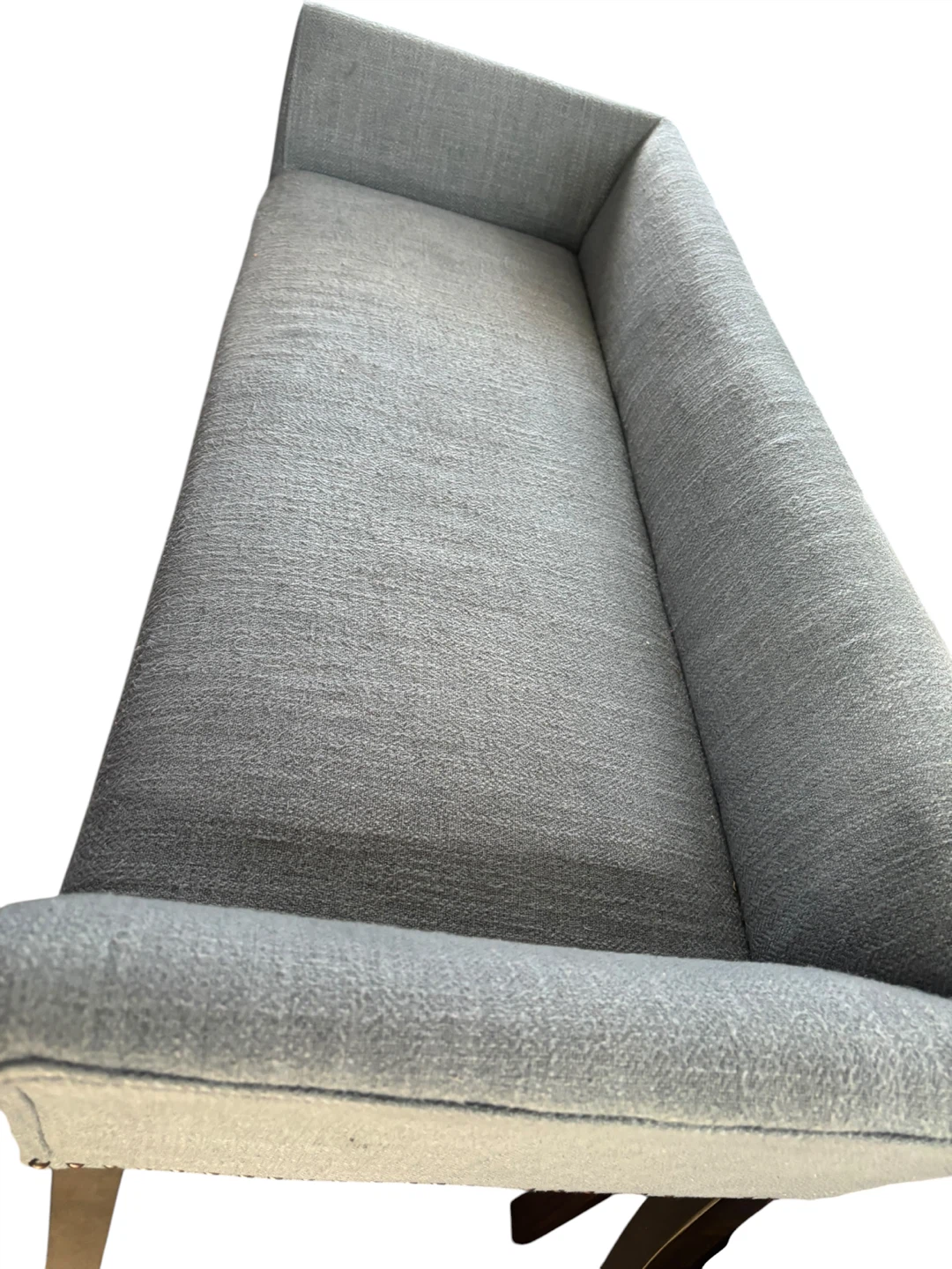 Gray/blue Upholstered used Bench - photo 2