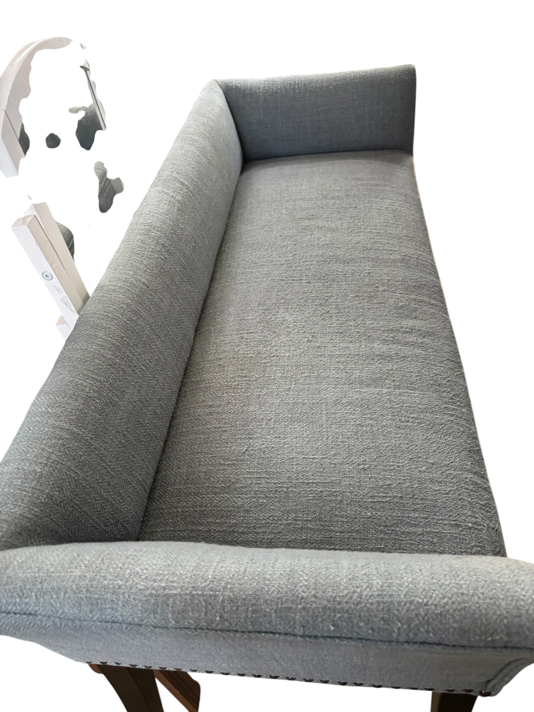 Gray/blue Upholstered used Bench - photo 4