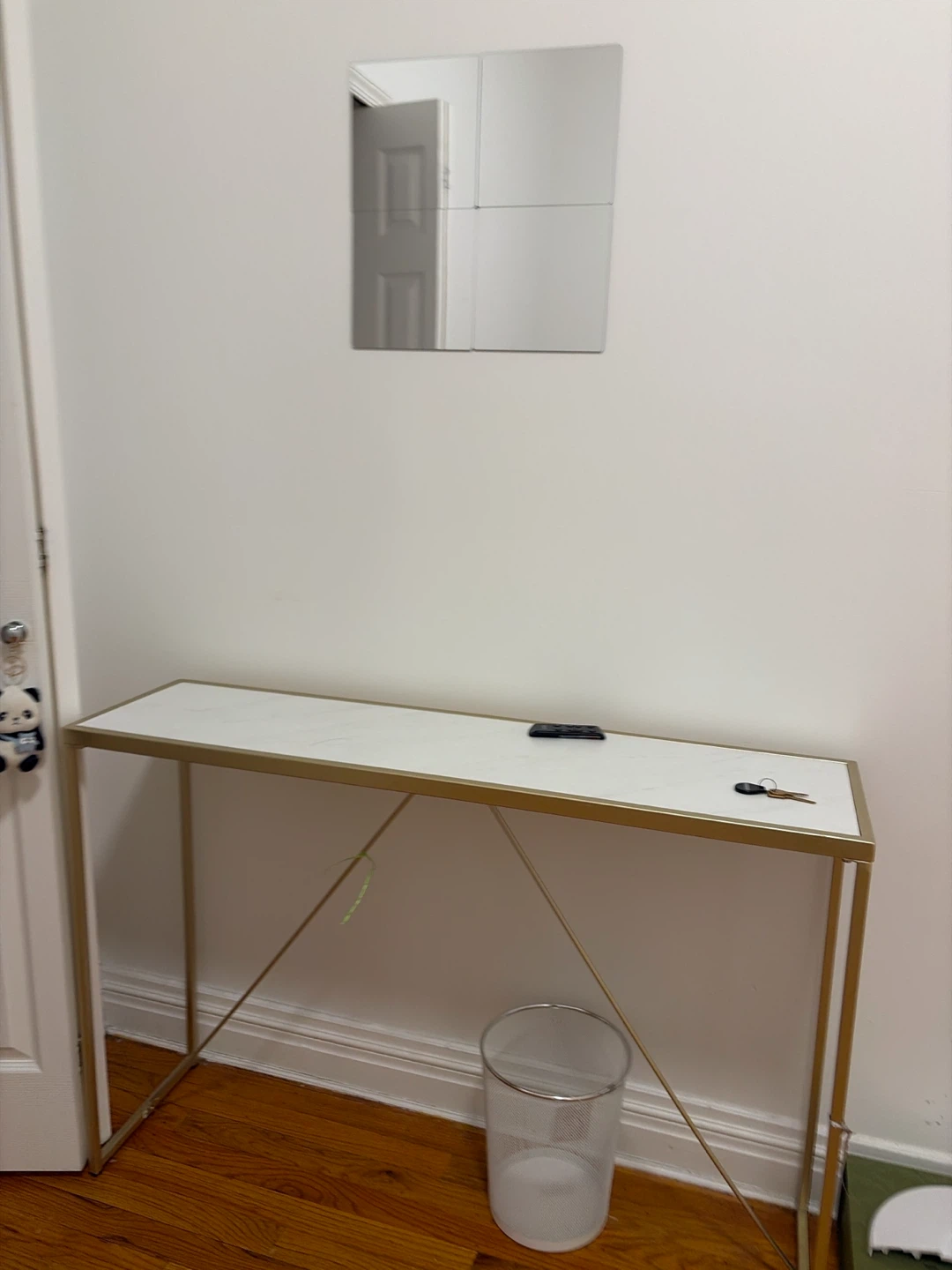 chair and console table