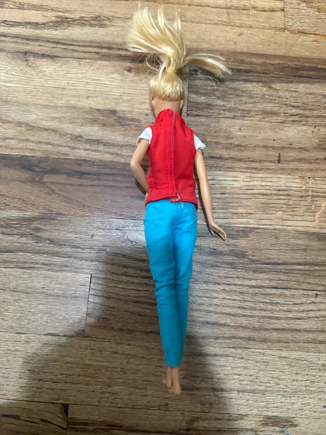 Barbie Doll with Red Vest and Blue Jeans - photo 3