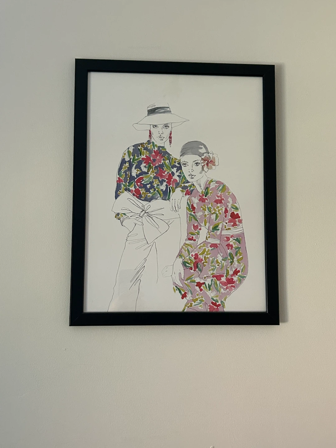 Framed Fashion Illustration Art Print