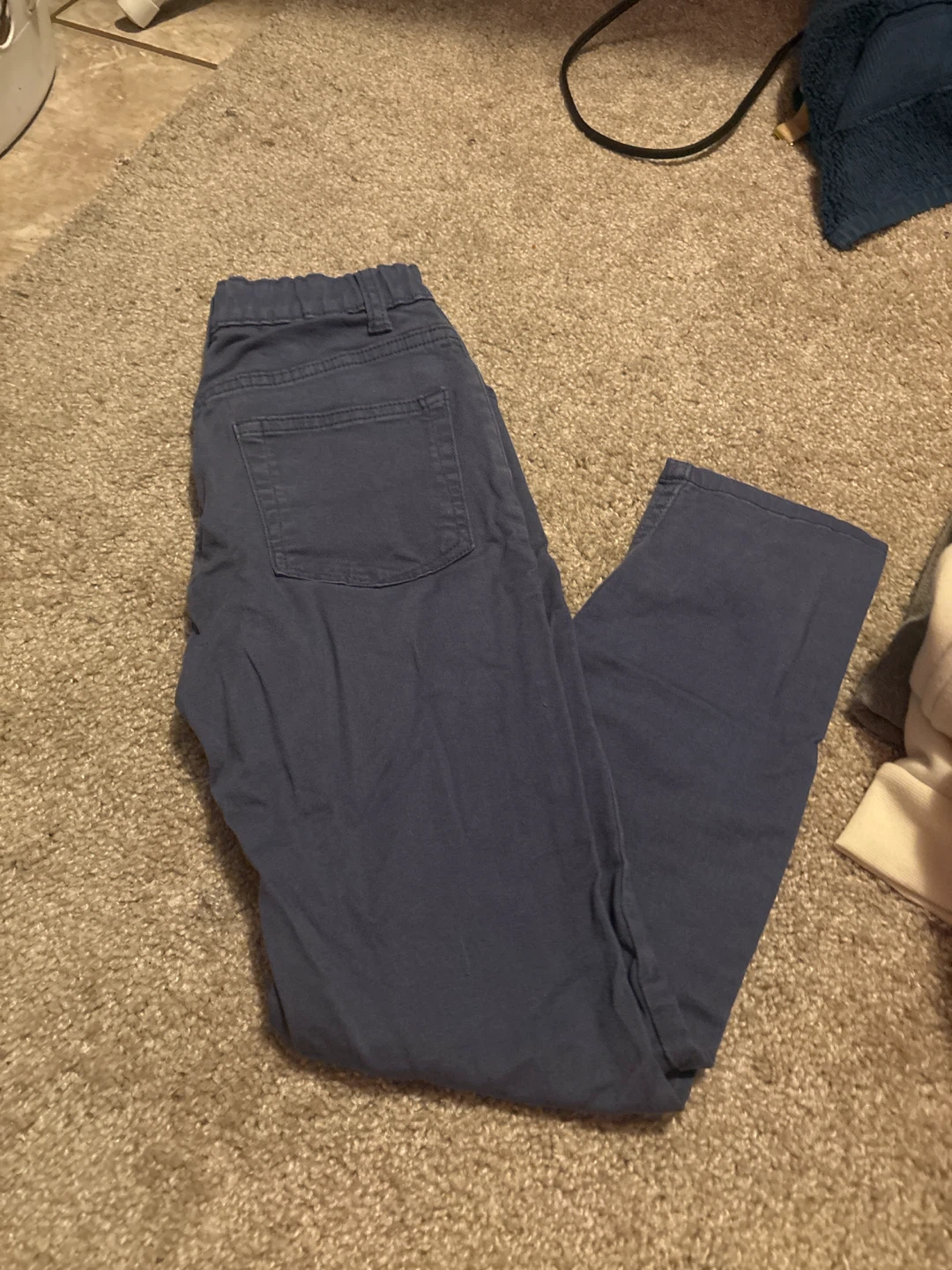 Blue Casual Pants