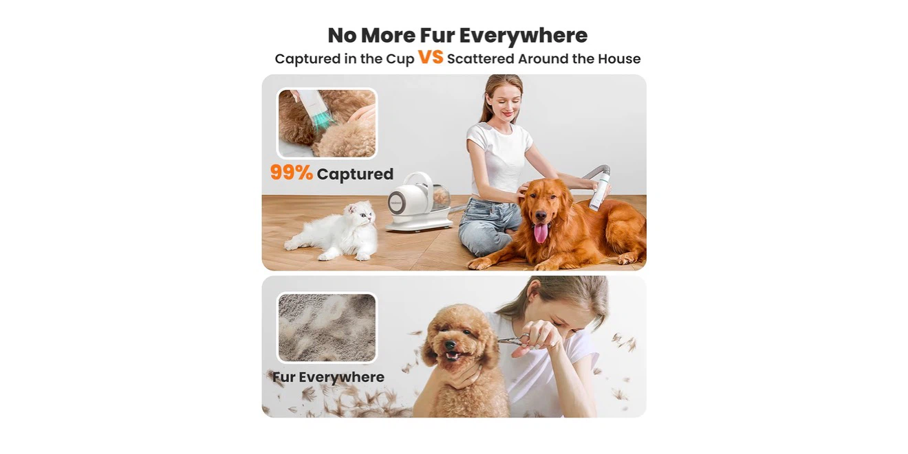 Neakasa 6-in-1 Pet Grooming Kit with Vacuum - photo 4