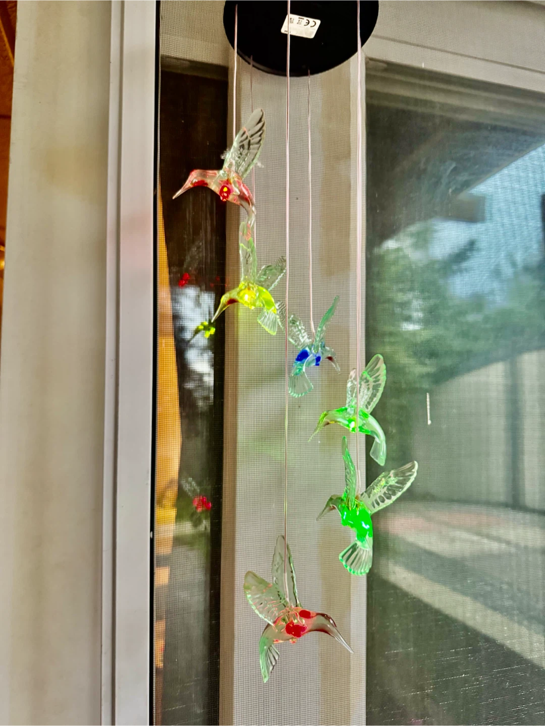 Solar Powered Hummingbird Wind Chime - photo 2