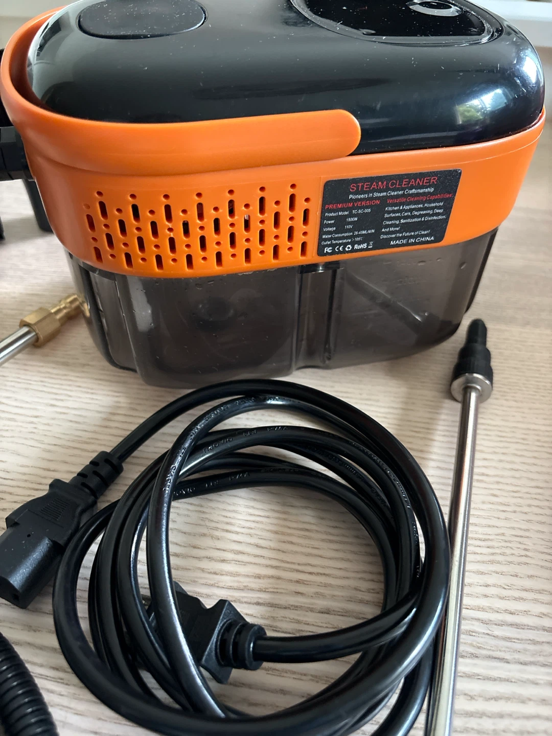 Portable Steam Cleaner with Accessories - photo 2