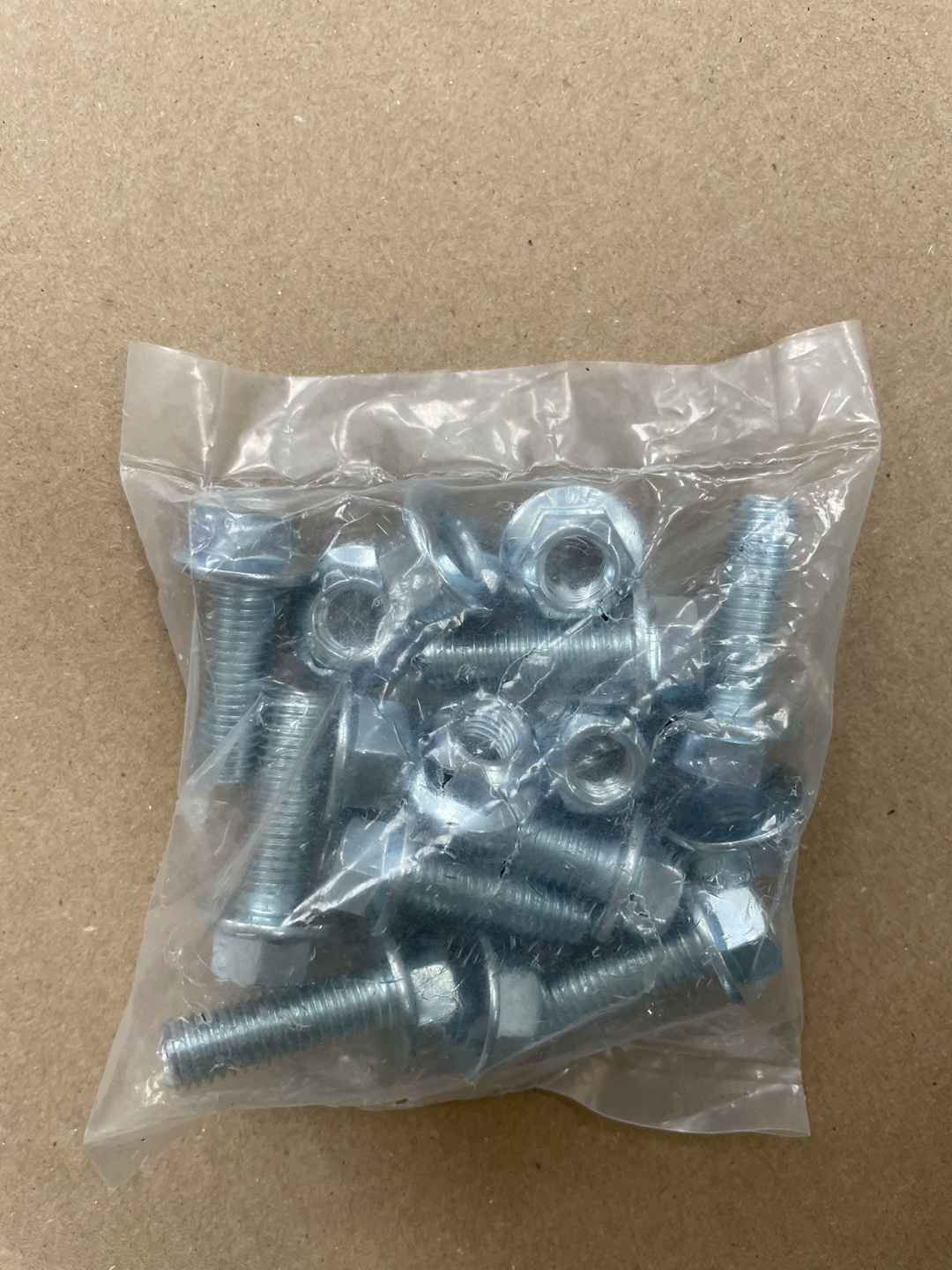 Bag of Hex Bolts and Nuts