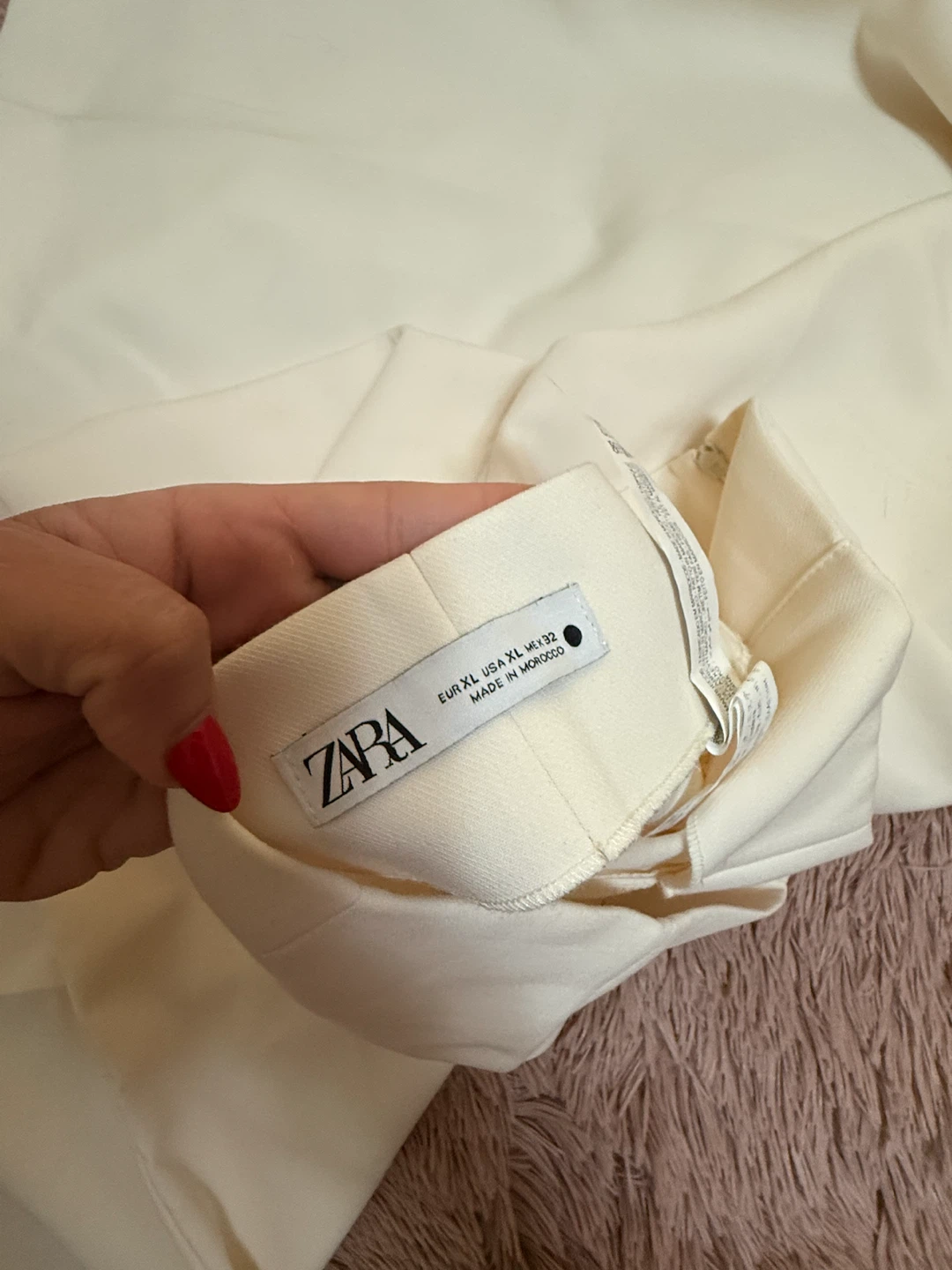 ZARA Cream Culottes Size XL - photo 3