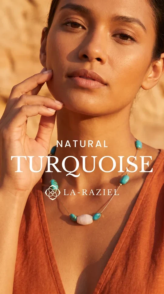 LA-RAZIEL Natural Turquoise Necklace