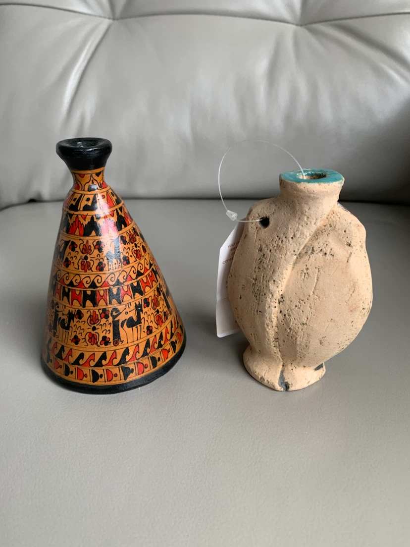 “ Hand Made Ceramic Tile and Clay , Painted Pottery “ ! - photo 2