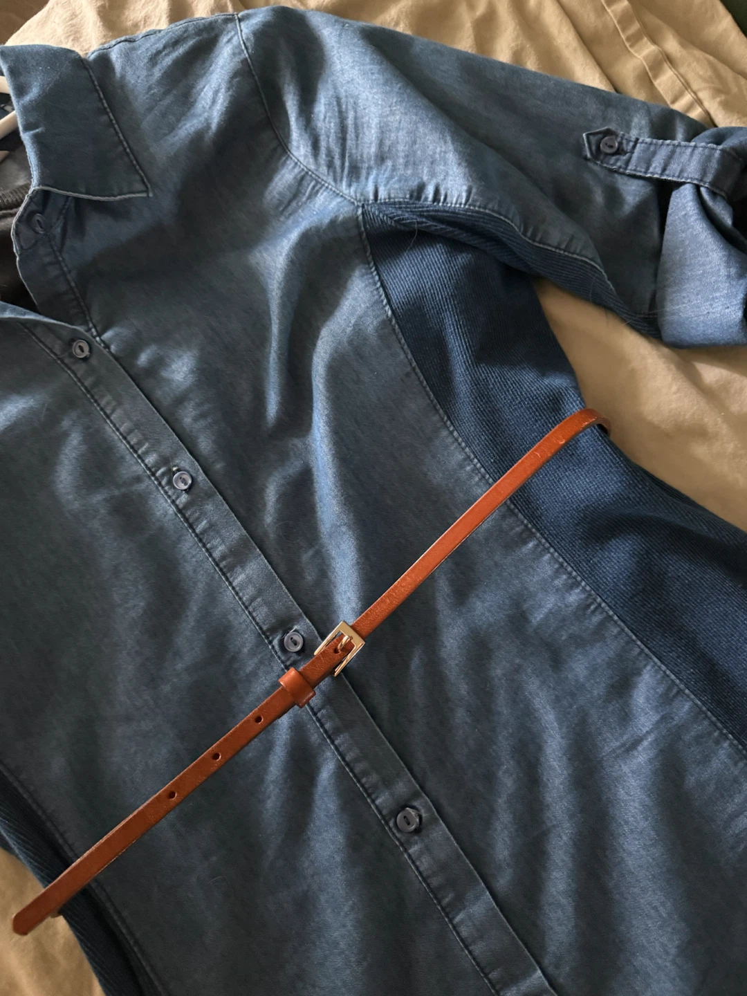 Denim Shirt Dress - photo 2