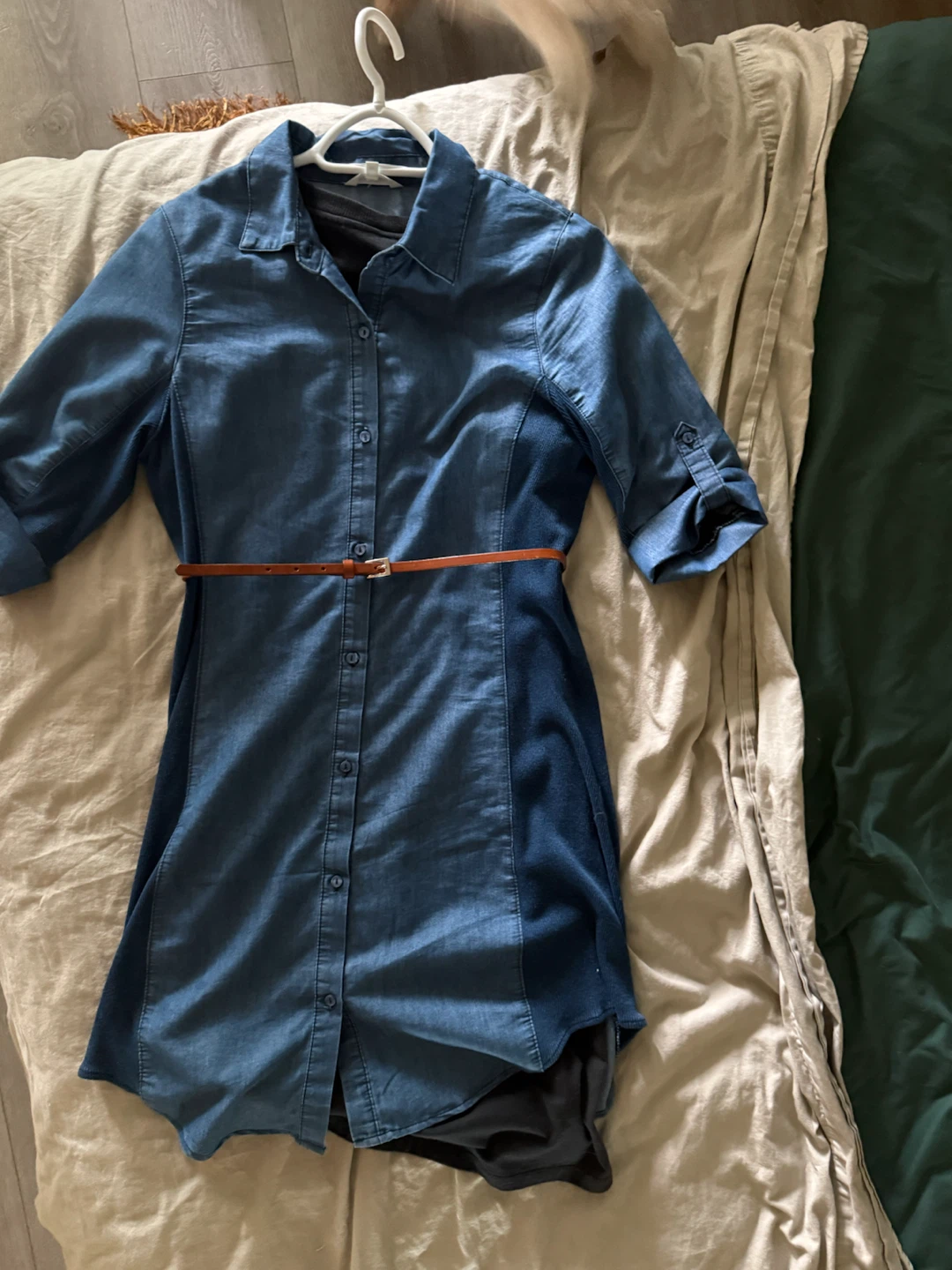 Denim Shirt Dress - photo 3