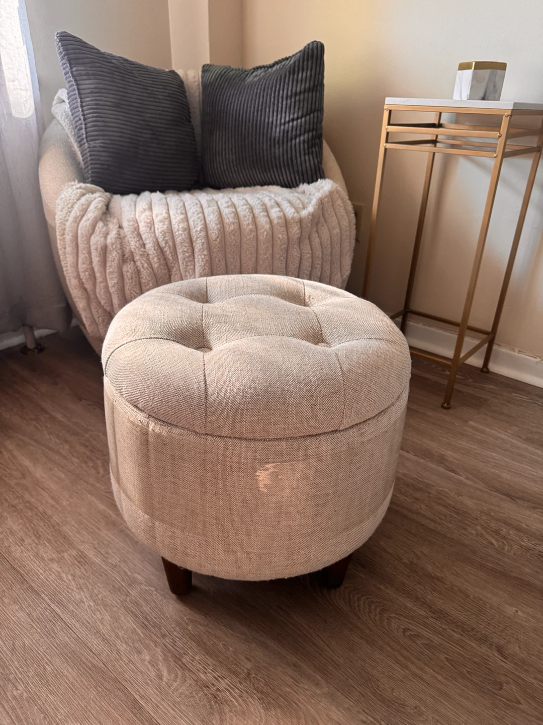 Tufted Storage Ottoman