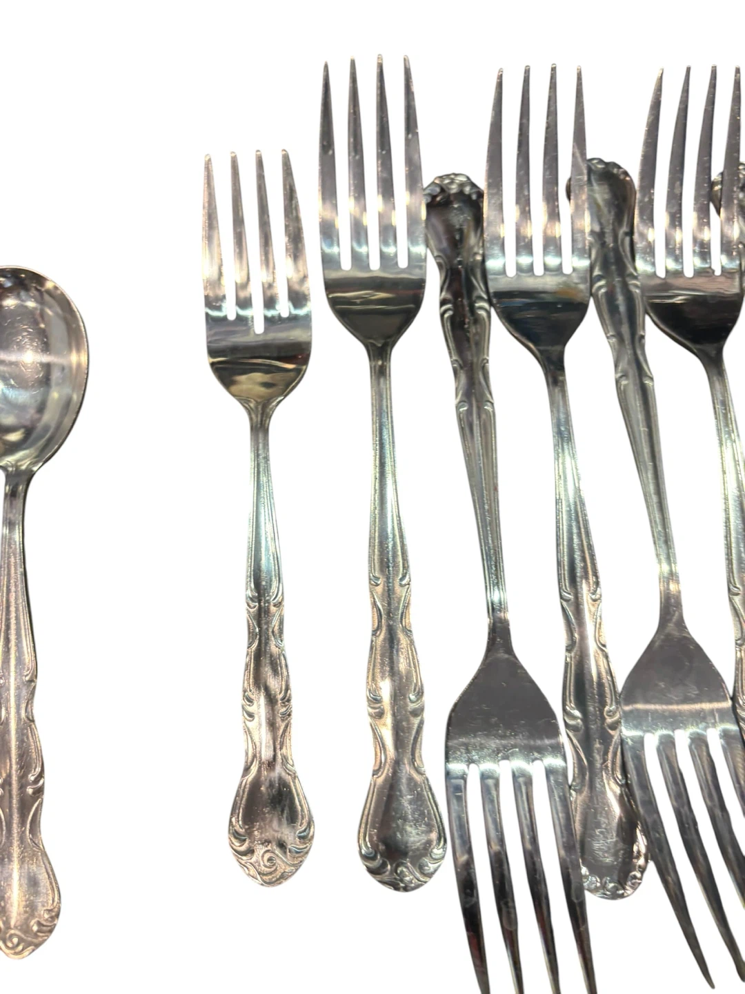 Silver Plated Flatware Set - Spoons, Forks, Knives made in Korea - photo 5