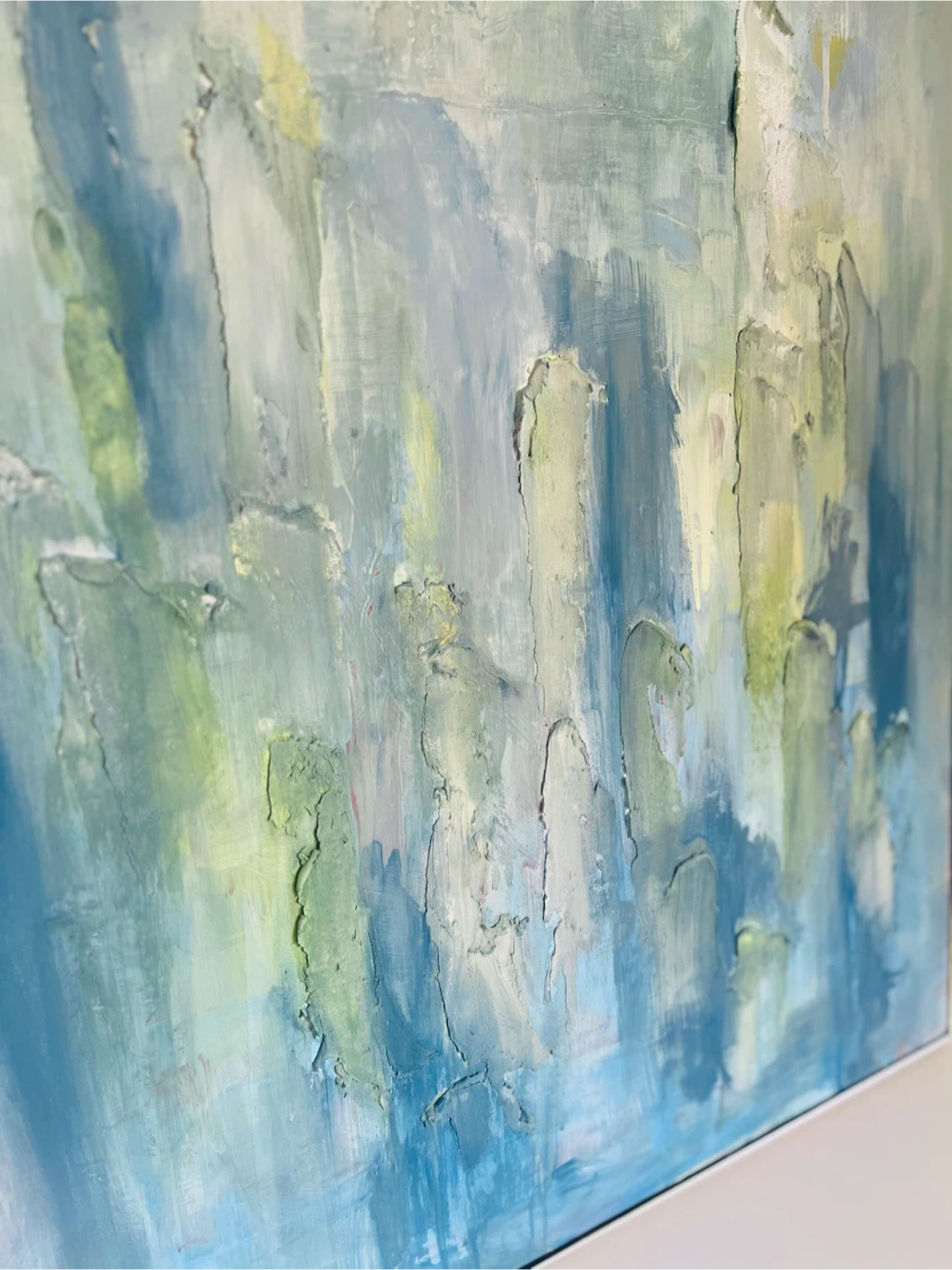 Abstract Blue and Green Landscape Painting - photo 4