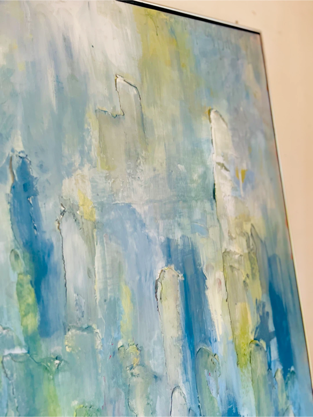 Abstract Blue and Green Landscape Painting - photo 5