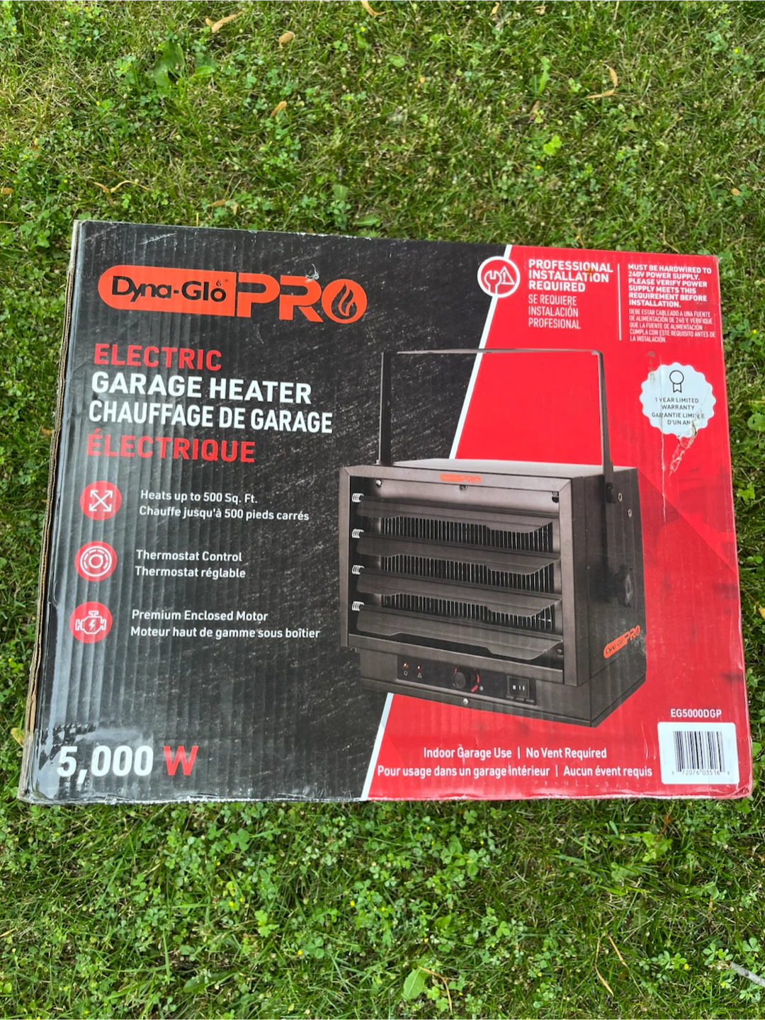 Electric Garage Heater 5000W