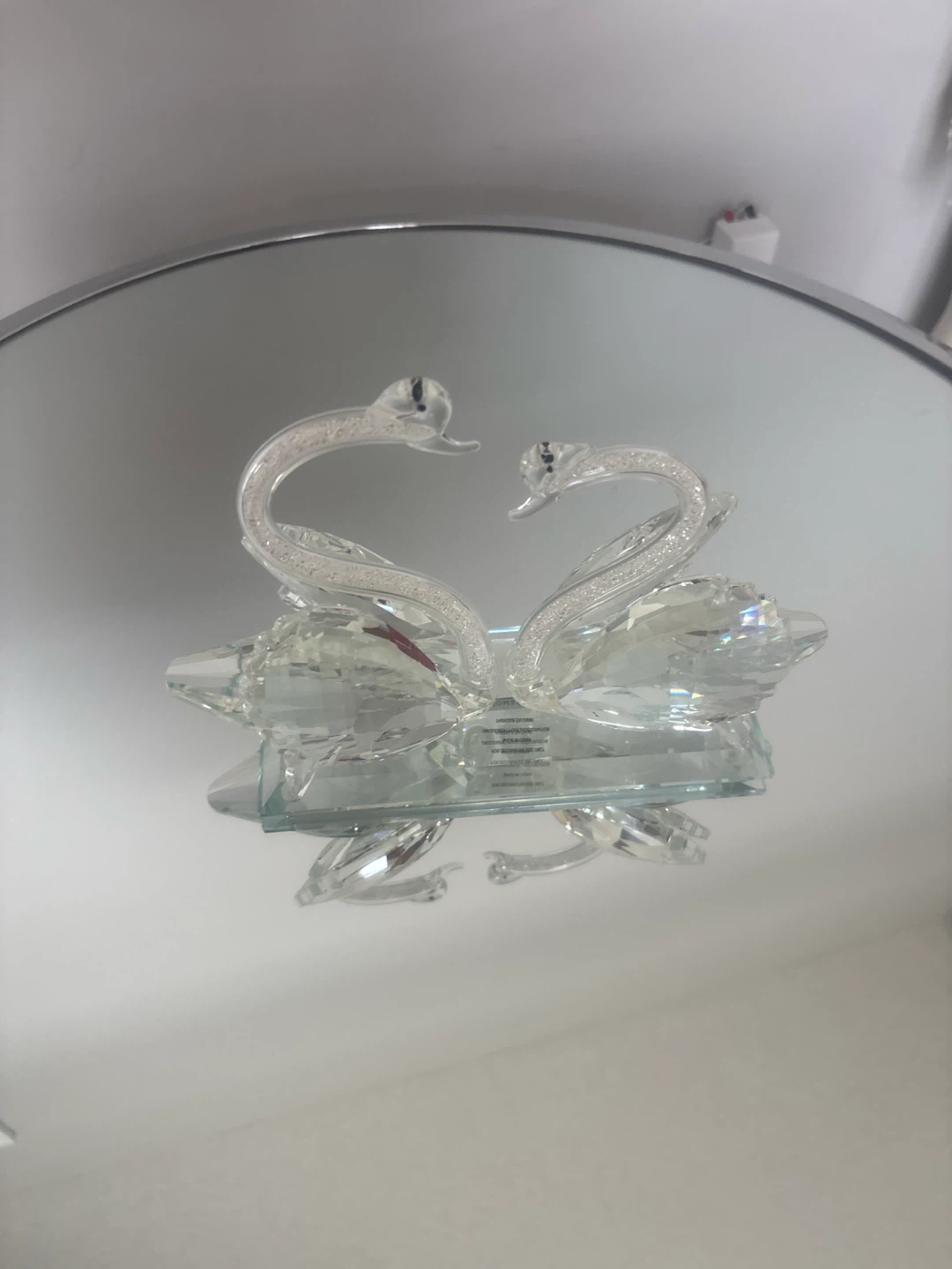 Crystal Swan Figurine