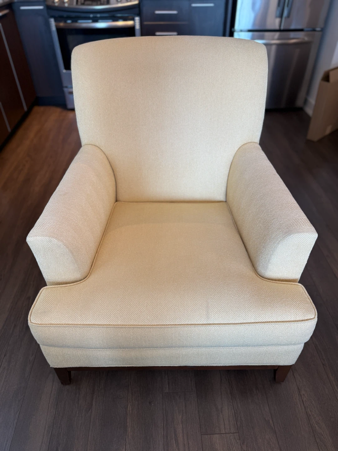 Herringbone Pattern Accent Arm Chair