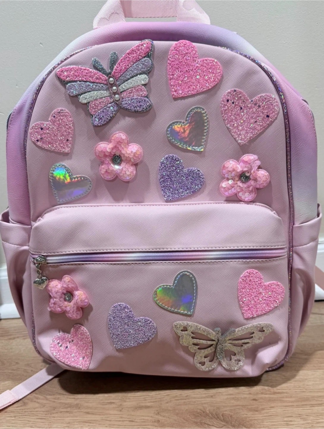 OMG Butterfly, Heart, Daisy Patched Backpack - photo 2