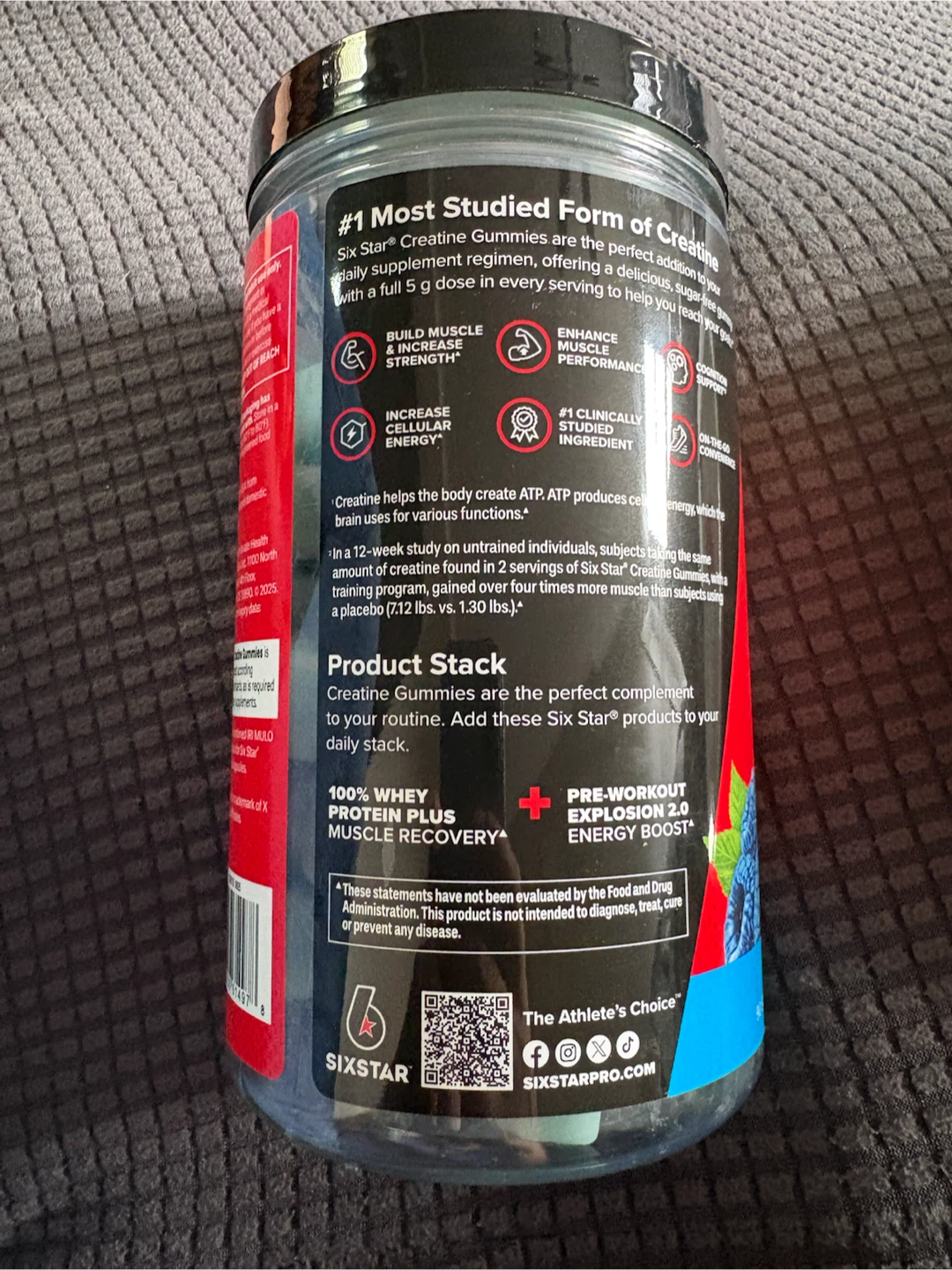 Six Star Creatine Gummies - Blue Raspberry - photo 3