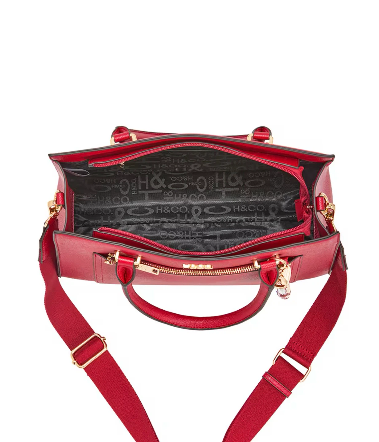 H&Co. Red Satchel Big  Handbag - photo 4