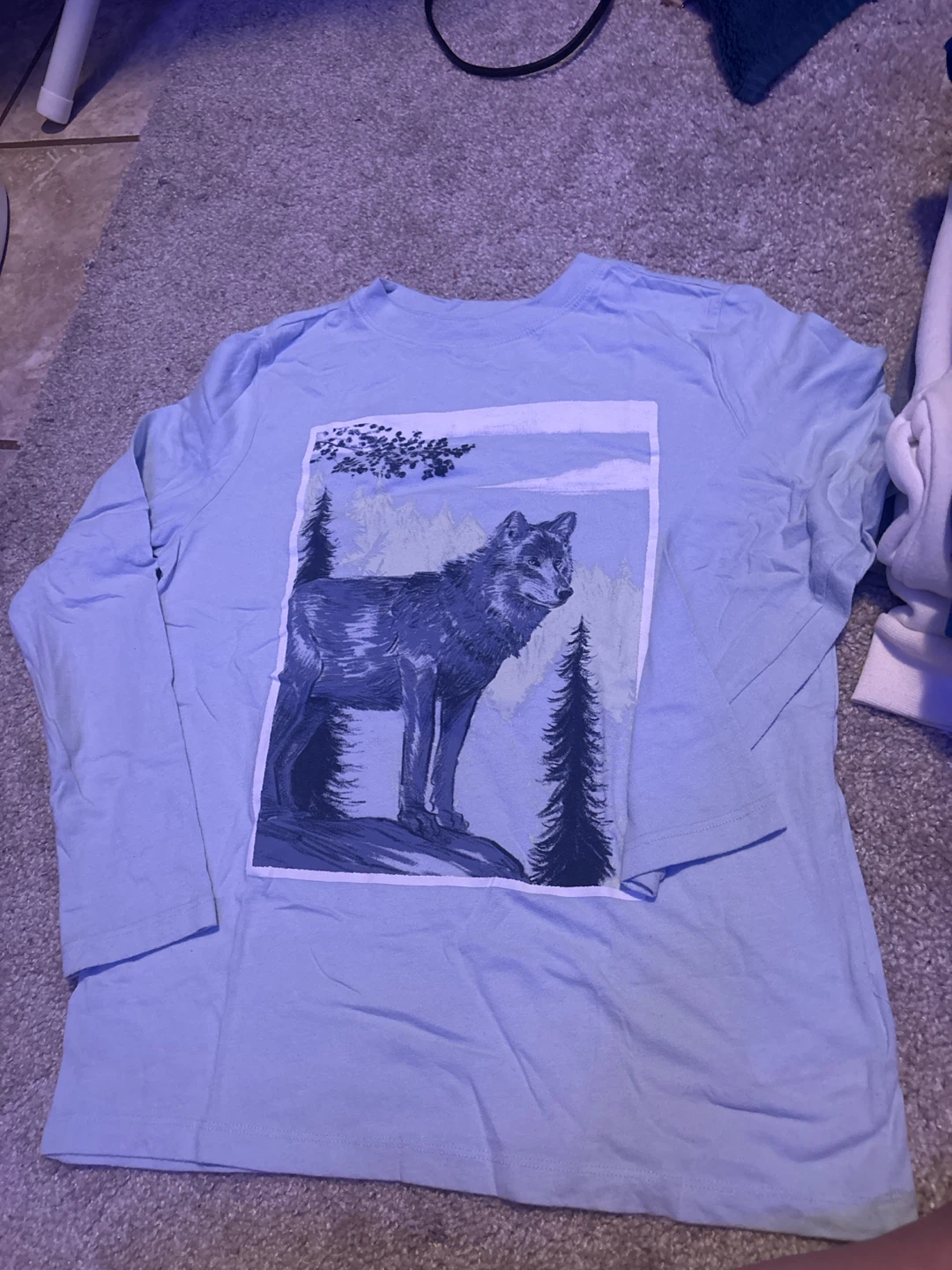 OshKosh Long Sleeve Wolf Graphic T-Shirt L/G (10-12)