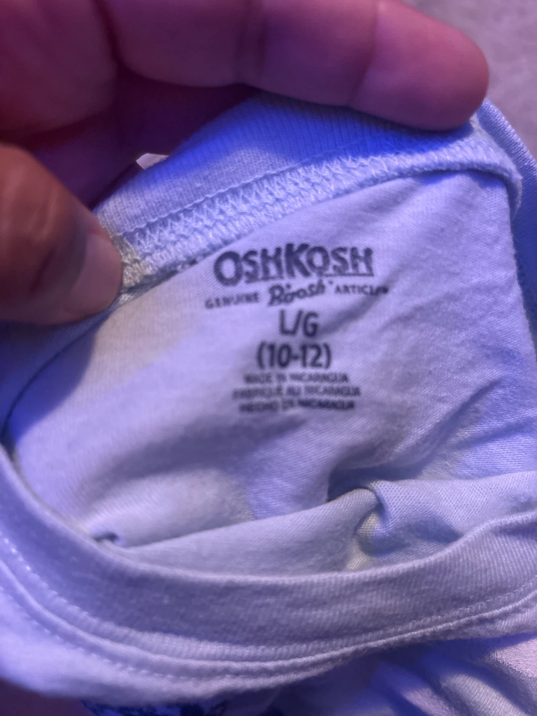 OshKosh Long Sleeve Wolf Graphic T-Shirt L/G (10-12) - photo 2