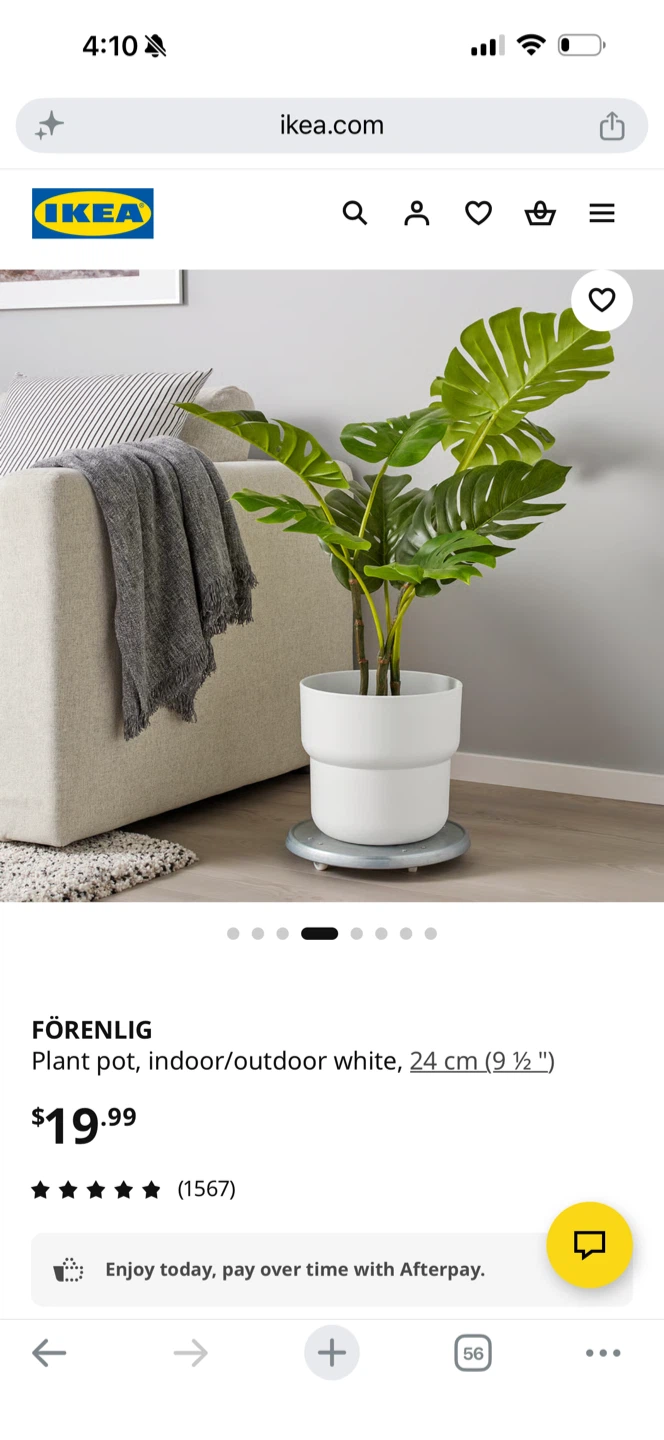 IKEA FÖRENLIG Plant Pot - White 24 cm - photo 2