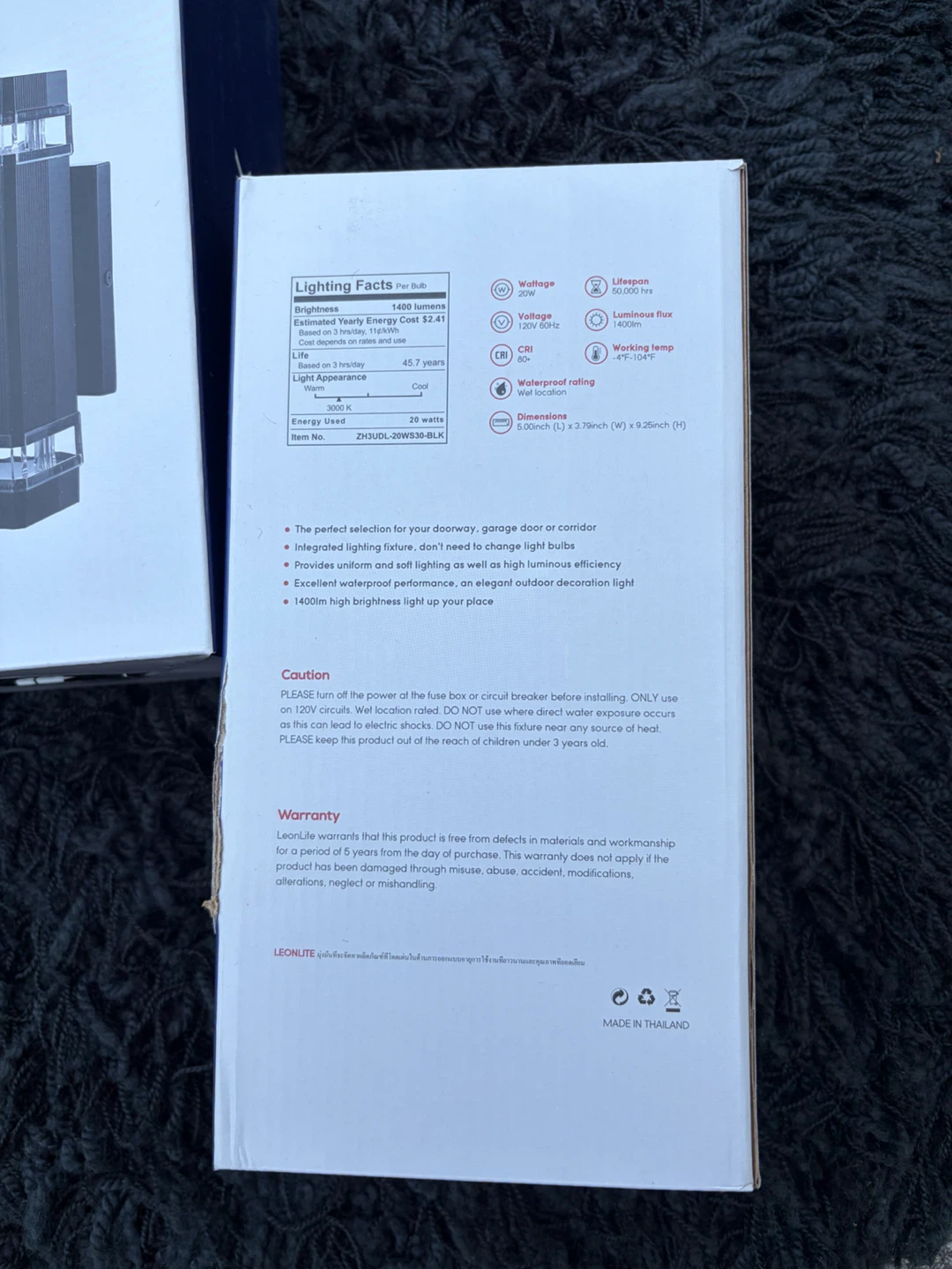 LeonLite LED Wall Sconce (20W, 1400 Lumens) - photo 2