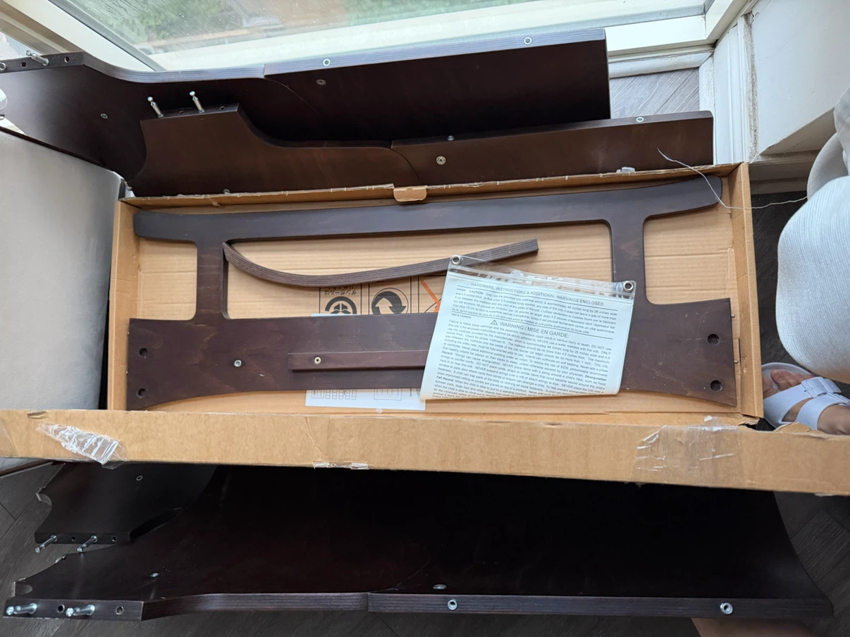 Leander classic cot walnut *missing pieces* - photo 3