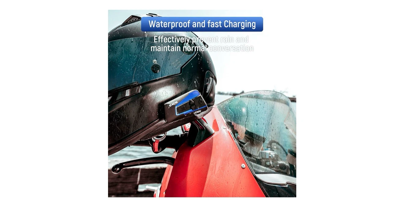 LEXIN B4FM Motorcycle Helmet Bluetooth Intercom System (2 Pack) - photo 5