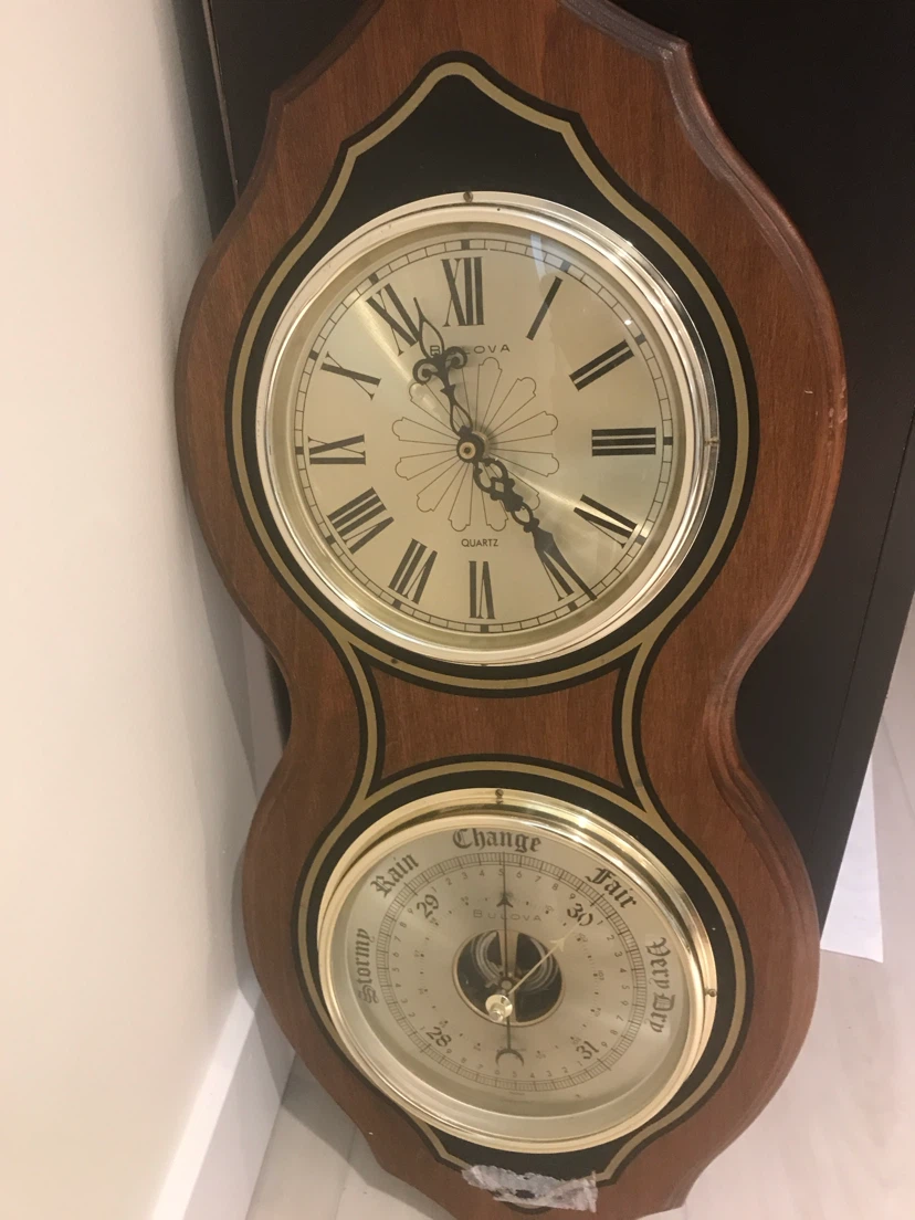 Bulova Quartz Clock and Barometer Set - photo 2