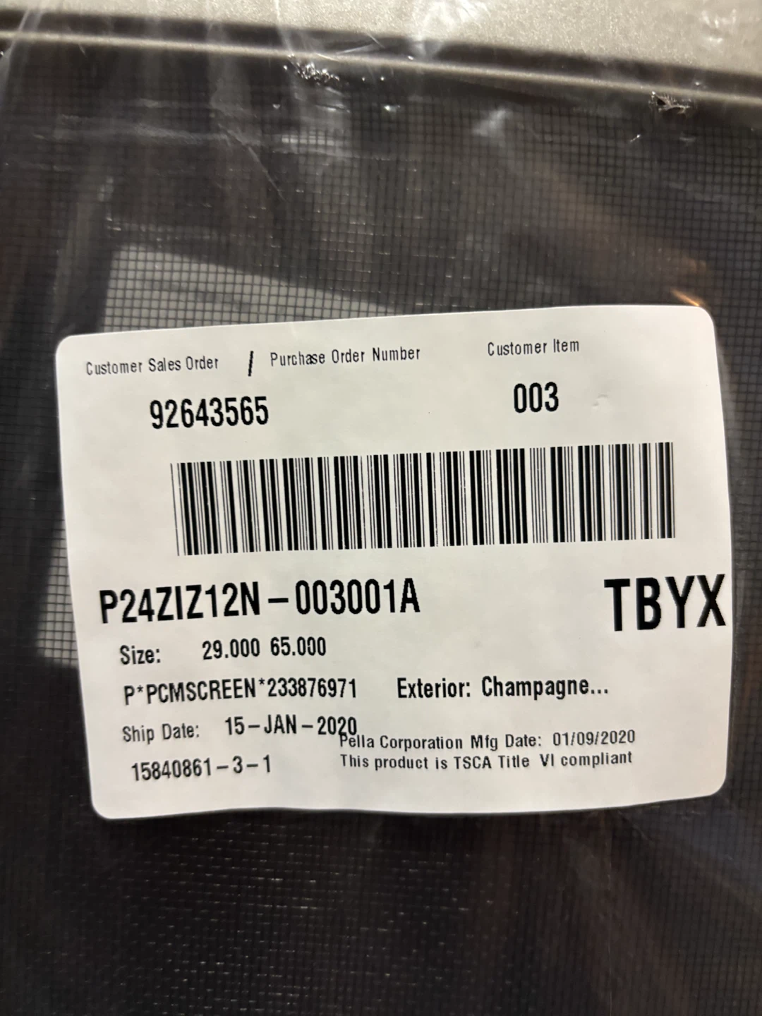 Pella Replacement Window Screen x3 - photo 2