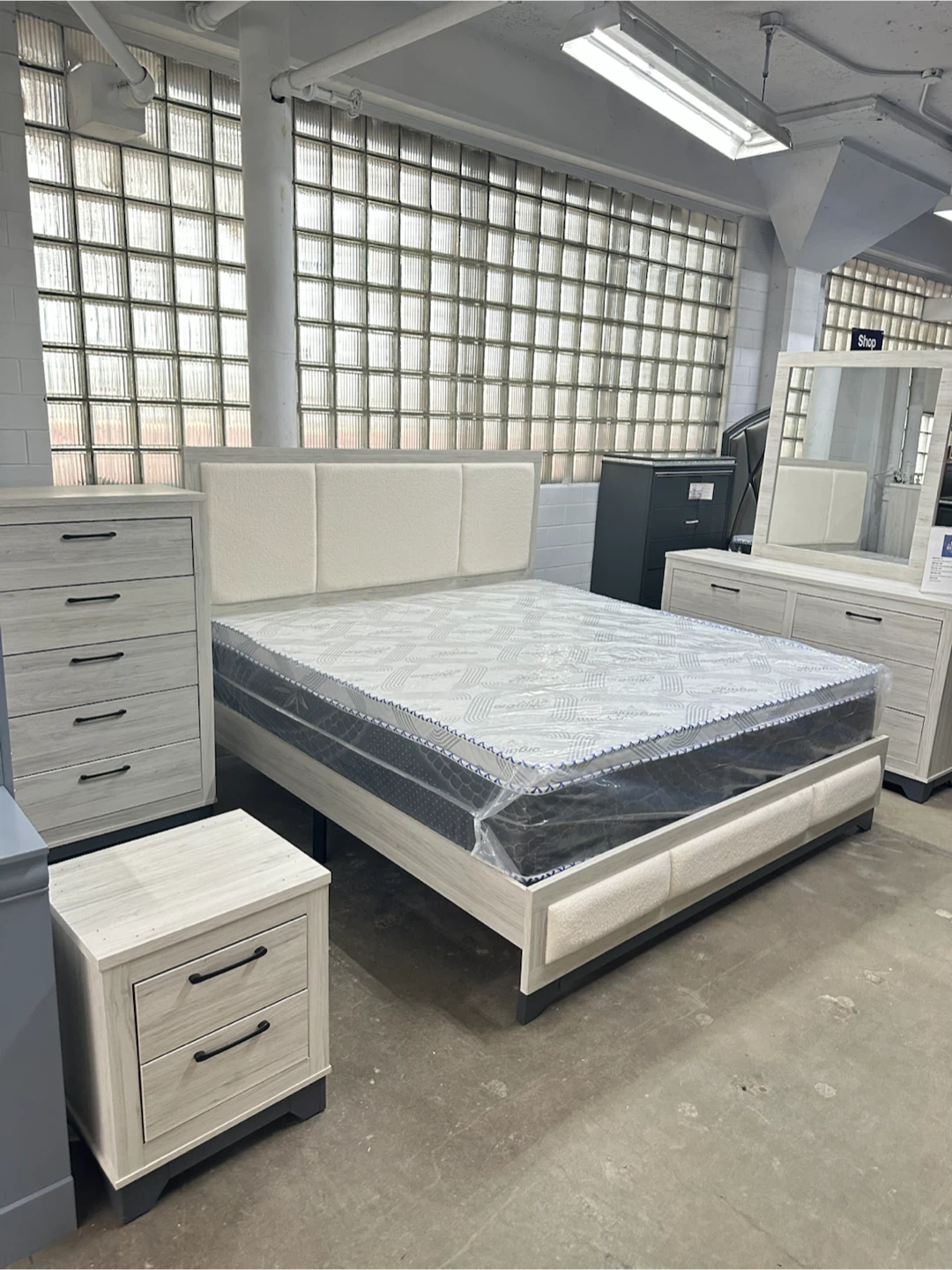 4 piece bedroom set mr dr ns bf