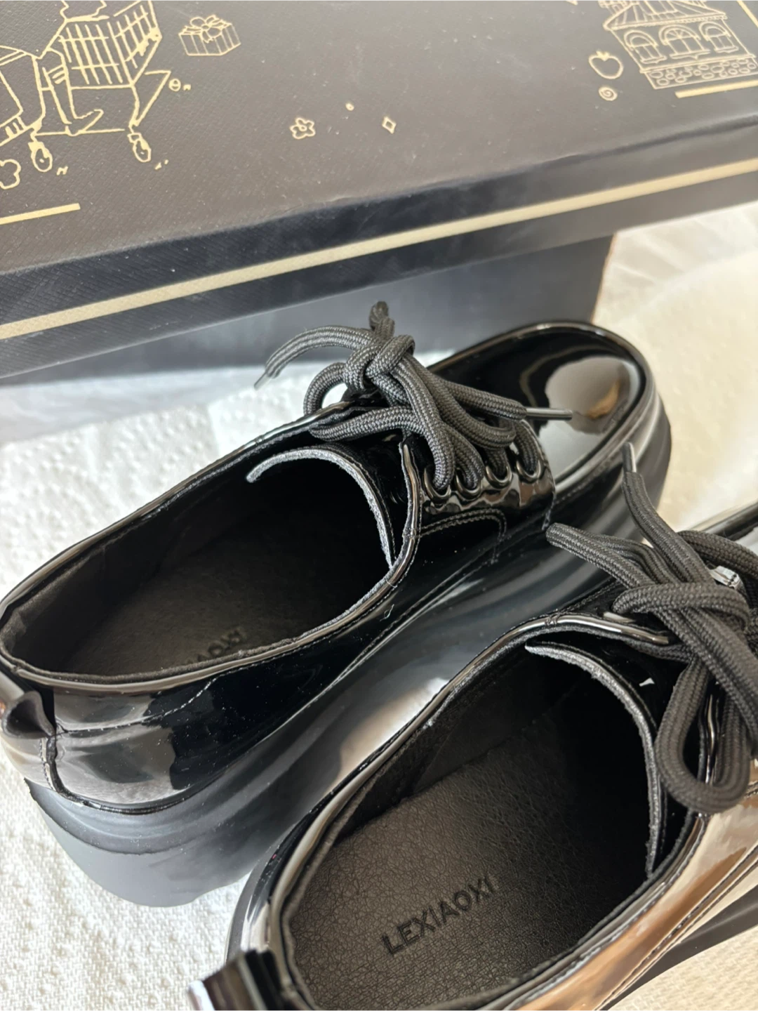 Children Black Platform Shoes - photo 2
