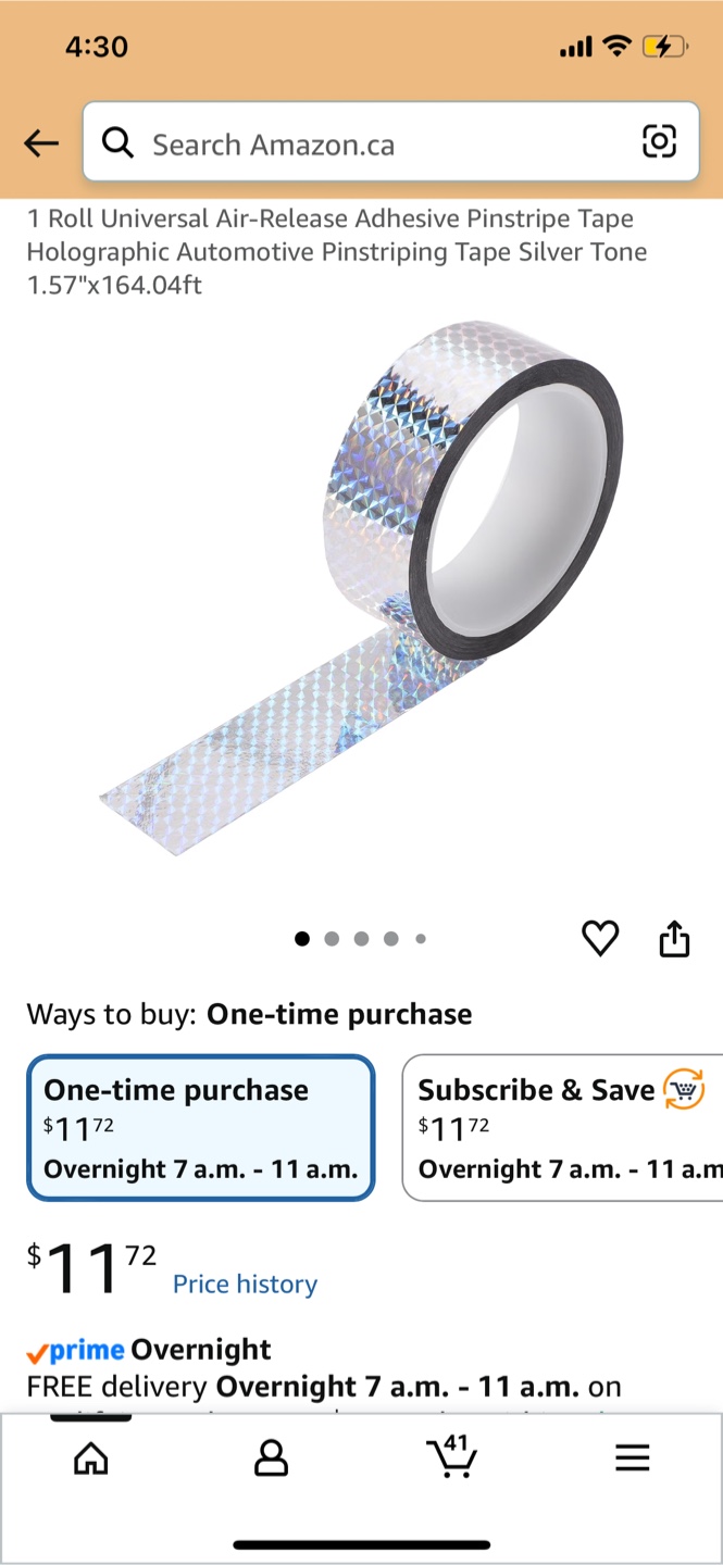 Holographic Automotive Pinstriping Tape