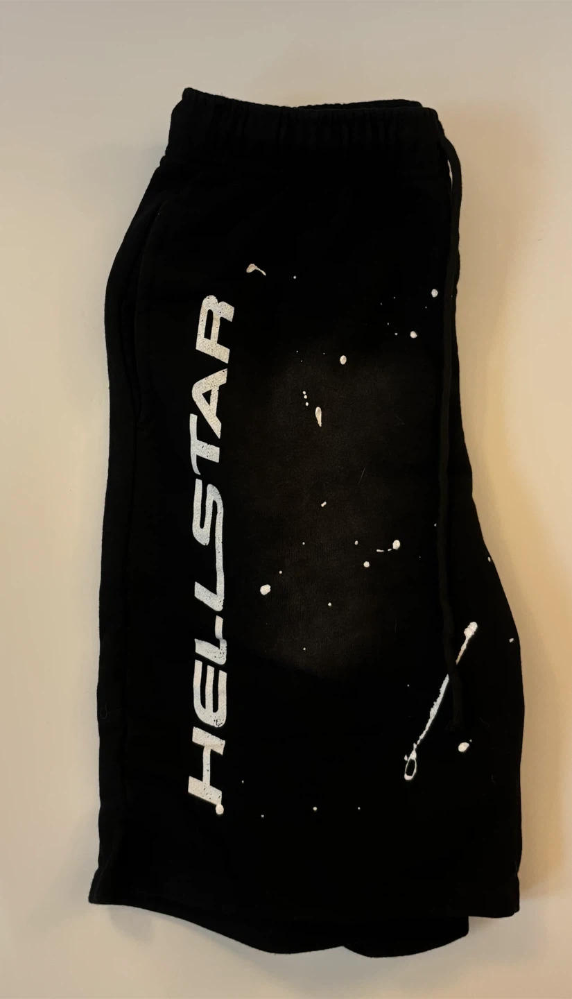 Black Hellstar - studios logo print shorts - photo 3